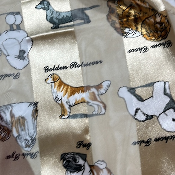 DOG silky LONG neck SCARF, lab retriever pug poodle CHOW hound terrier 13”x60” - Picture 4 of 9